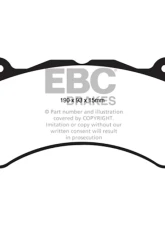 EBC Brakes Orangestuff Truck/SUV Extra Duty Front Brake Pads Dodge Durango SRT 6.4L 2018+                                     - ED91853 - Image 2