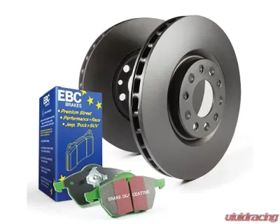 EBC Brakes Front Stage 11 Kit Greenstuff 2000 and RK Premium Rotors BMW 530 G30 2.0L Turbo | X3 M40i 3.0L Turbo 2017+ - S11KF1850