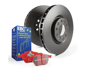 EBC Brakes Front Stage 12 Kit Redstuff Pads and RK Premium Rotors Acura TL 3.2 Manual Brembo | Cadillac CTS 3.6 w/315 Rear Rotors 2004-2013