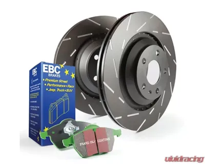 EBC Brakes Rear Stage 2 Kits Greenstuff 2000 Brake Pads and USR Slotted Rotors Lexus RX350 3.5L | ES350 2016+ - S2KR2620