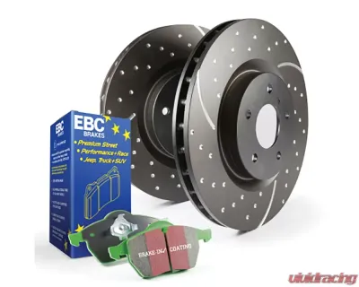 EBC Brakes Front Stage 3 Kits Greenstuff 2000 Brake Pads and GD Sport Rotors Lexus UX200 2.0L Turbo | ES350 2019+ - S3KF1345
