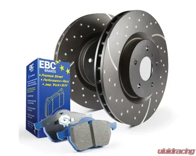 EBC Brakes Rear Stage 6 Kits Bluestuff Brake Pads and GD Sport Rotors Subaru Impreza 2.5 | Forester 2.5L | Impreza 2.0L 2008+ - S6KR1257