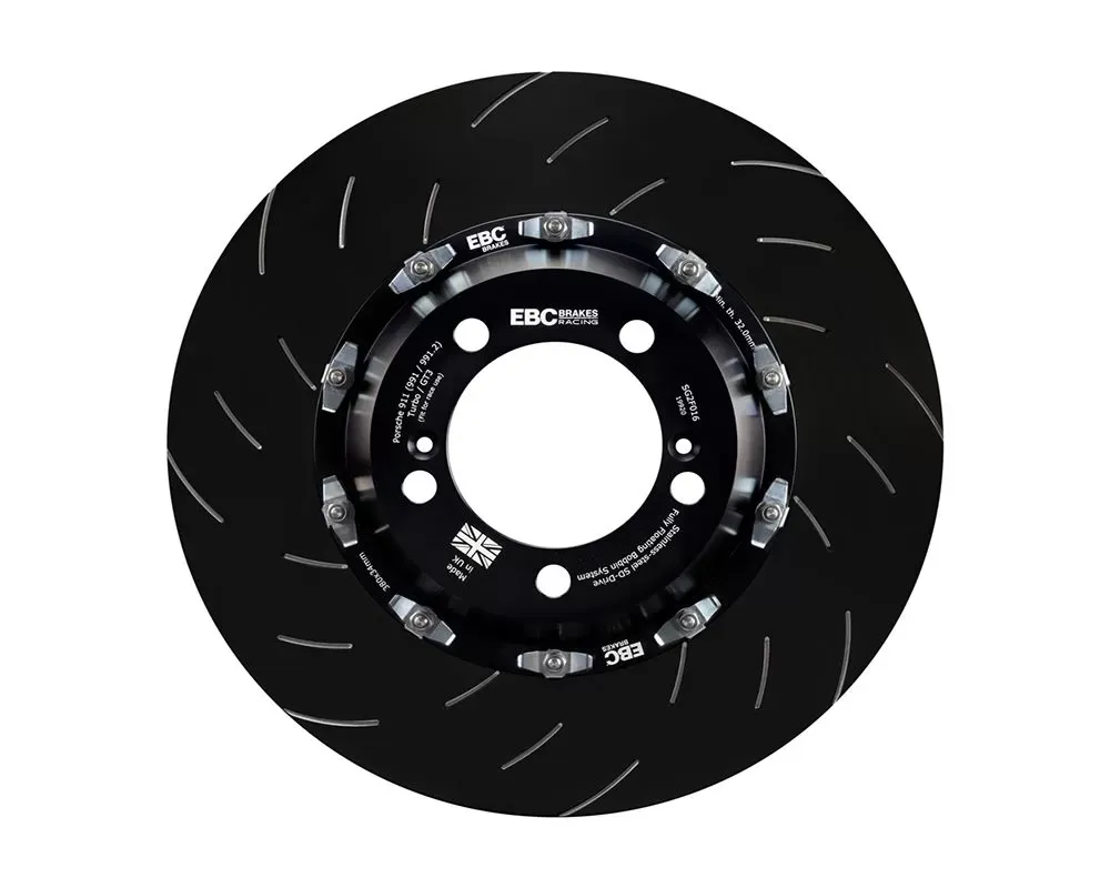 EBC Brakes 2-Piece Front SG Series Floating Brake Disc Rotors Porsche 991 | Cayman GT4 3.8TT w/Cast Iron Disc 2013-2019 - SG2F016