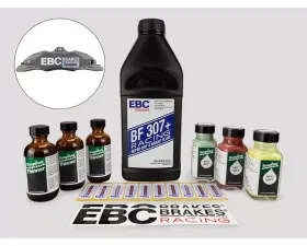 EBC Brakes Temp Indicator Track Pack with Caliper Temperature Strips and Racing Brake Fluid