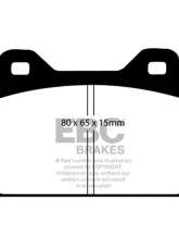 EBC Brakes Ultimax OE Replacement Rear Brake Pad Set for Mitsubishi Outlander 2018-2021                                     - UD2135 - Image 4