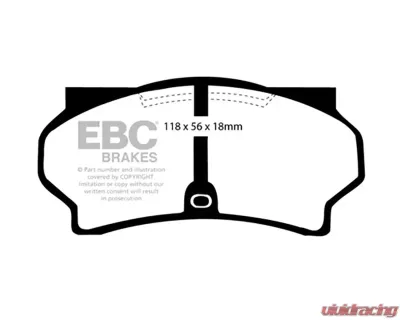 EBC Brakes Ultimax OE Replacement Front Brake Pad Set for BMW Z4 E89 2011-2016 - UD9181