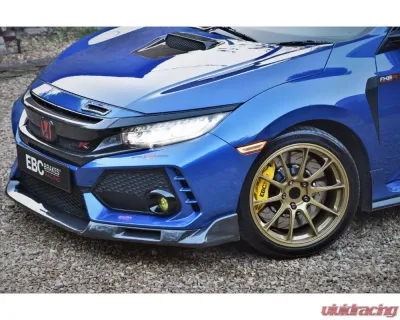 EBC Brakes Luminous Yellow Apollo-6 Calipers 380mm Rotors Front Big Brake Kit Honda Civic Type-R FK8 2.0T 2017-2022 - BBK037YEL-1