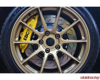 EBC Brakes Luminous Yellow Apollo-6 Calipers 380mm Rotors Front Big Brake Kit Honda Civic Type-R FK8 2.0T 2017-2022 - BBK037YEL-1