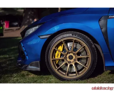 EBC Brakes Luminous Yellow Apollo-6 Calipers 380mm Rotors Front Big Brake Kit Honda Civic Type-R FK8 2.0T 2017-2022 - BBK037YEL-1