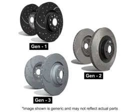 EBC Brakes Front 335mm GD Series Sport Disc Rotors (Pair) Volkswagen Atlas 2017-2023