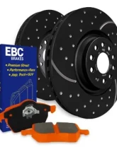 EBC Brakes Front S8 Kit Orangestuff Pads & GD Rotors for Jeep Cherokee 2014-2023                                     - S8KF1288 - Image 2