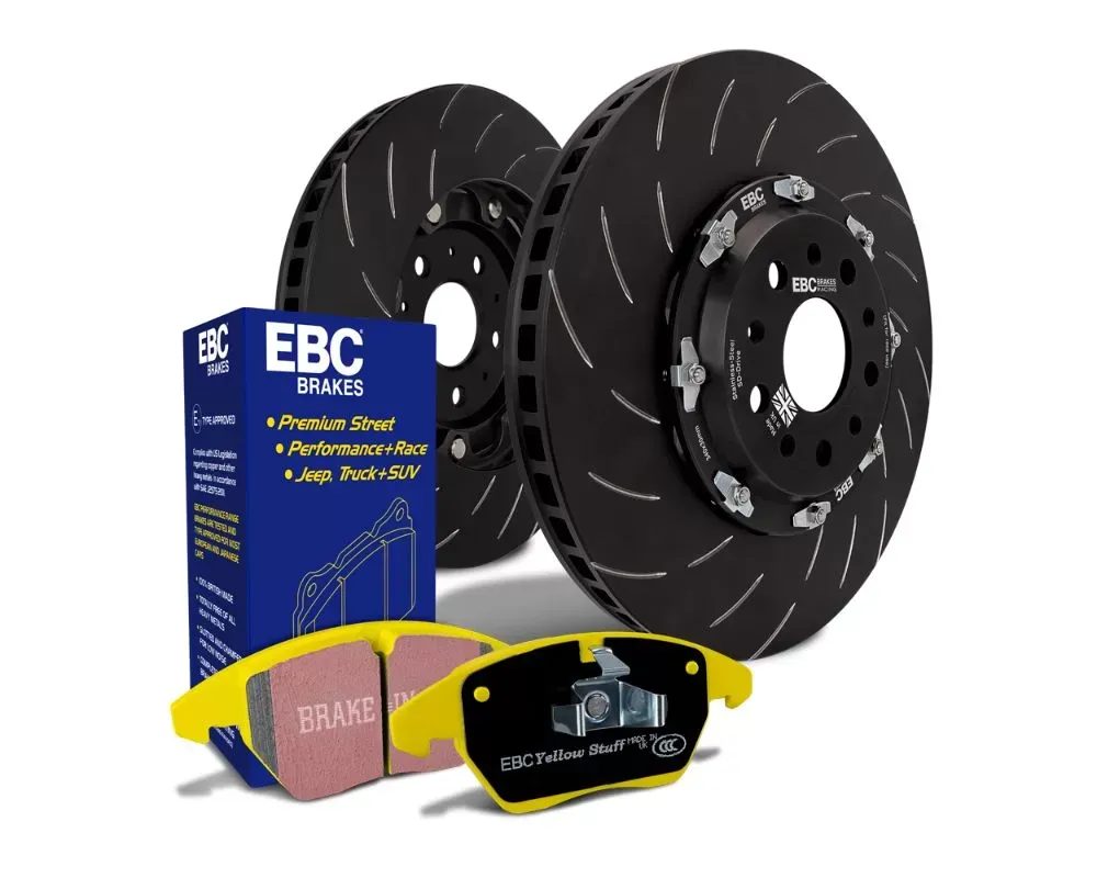 EBC Brakes Rear S26 Kits Yellowstuff & SG2F Rotors Porsche 991 | Cayman GT4 3.8TT w/Cast Iron Disc 2013-2019 - S26KR1006