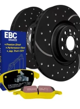 EBC Brakes Rear S5 Kits Yellowstuff Pads & GD Rotors Honda CR-Z 2011-2015                                     - S5KR1802 - Image 2
