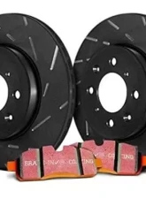 EBC Brakes Front S15 Kits Extra Duty Pads & Ultimax Grooved Rotors Ford | Mazda | Mercury 2005-2012                                     - S15KF1032 - Image 2
