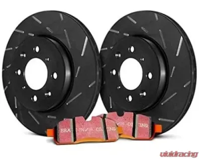 EBC Brakes Front S15 Kits Extra Duty Pads & Ultimax Grooved Rotors Ford | Mazda | Mercury 2005-2012 - S15KF1032