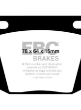 EBC Brakes Front Bluestuff NDX Brake Pad Ford | Lotus | Trident | Triump 1961-1988                                     - DP5169NDX - Image 2