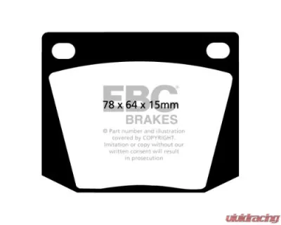 EBC Brakes Front Bluestuff NDX Brake Pad Ford | Lotus | Trident | Triump 1961-1988 - DP5169NDX