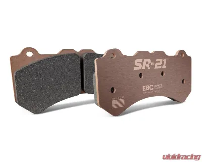 EBC Brakes Front SR-21 Full Race Pad and 2-Piece Floating Rotor Kit for Nissan GT-R R35 2014-2019 - S32KF1015