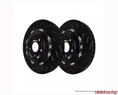 EBC Brakes 330mm x 28mm Slotted Front BBK Replacement Discs Pair - 2-Piece Floating Design - SG2FK-023