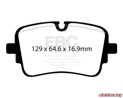 EBC Brakes Redstuff Brake Pad 3000 Series Sport Set Audi A8 quattro | S6 | S7 | S8 | 2020-2024 - DP32456C