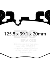 EBC Brakes Bluestuff Brake Pad 5000 Series TrackDay Set BMW | Toyota 2022-2025                                     - DP52522NDX - Image 2