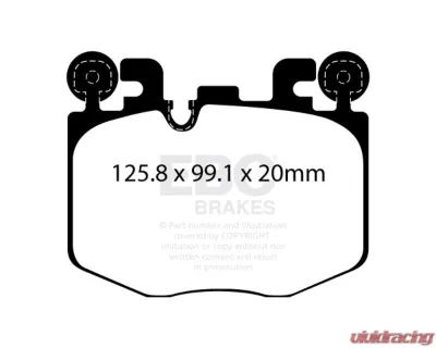 EBC Brakes Bluestuff Brake Pad 5000 Series TrackDay Set BMW | Toyota 2022-2025 - DP52522NDX