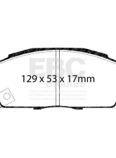 EBC Brakes Bluestuff Brake Pad 5000 Series TrackDay Set Acura | Honda 1986-1994                                     - DP5719/2NDX - Image 2