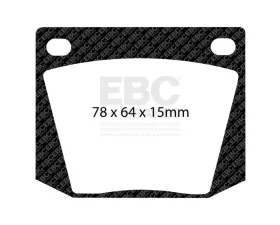 EBC Brakes Brake Pad Disc Rotor Kit DP2169 + GD208 for Austin Healey 3000 1964-1968