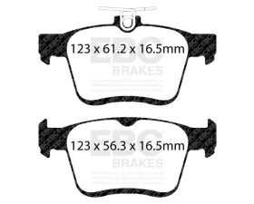 EBC Brakes Brake Pad Disc Rotor Kit DP22153 + RK2176 for Volkswagen Jetta 2019-2023, Taos 2024