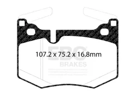 EBC Brakes Brake Pad Disc Rotor Kit DP22261 + RK2198S for Lexus GS-F 2016-2020, RC-F 2015-2023