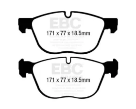 EBC Brakes Brake Pad Disc Rotor Kit DP31938C + RK2133X for BMW X4 F26 3.0 2016-2018