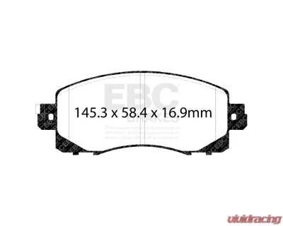 EBC Brakes Brake Pad Disc Rotor Kit DP32330C + RK7858 Subaru Crosstrek | Legacy | Outback | WRX 2020- 2024 - S12KF2246