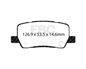 EBC Brakes Brake Pad Disc Rotor Kit DP32407C + RK7903 for Tesla Model S/X 2021-2023