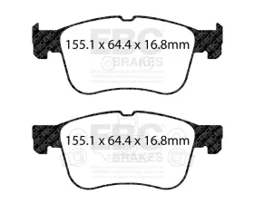 EBC Brakes Brake Pad Disc Rotor Kit DP42372R + RK7870 for Ford Lincoln 2020-2024