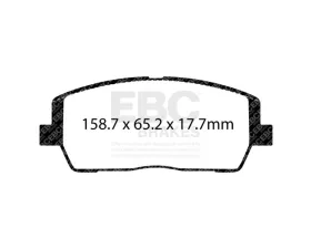 EBC Brakes Brake Pad Disc Rotor Kit DP42444R + RK7886 for Hyundai Palisade & Kia Telluride 2019-2023