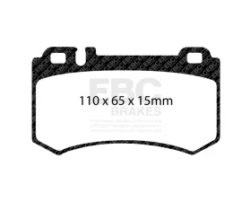 EBC Brakes Brake Pad Disc Rotor Kit DP41490R + RK1837XD for Mercedes-Benz C209 | R171 2005-2011