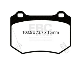 EBC Brakes Brake Pad Disc Rotor Kit DP42361R + RK2123XD for Subaru WRX STi 2018-2021