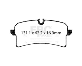 EBC Brakes Brake Pad Disc Rotor Kit DP42204R + RK2058 for Porsche Macan GTS/Turbo 2014-2023