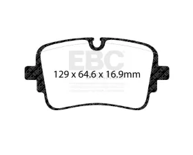 EBC Brakes Brake Pad Disc Rotor Kit DP42456R + RK2151 for Audi A8 e-tron 2020-2023