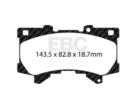 EBC Brakes Brake Pad Disc Rotor Kit DP62460 + RK7840 for Lexus Toyota 2022-2025
