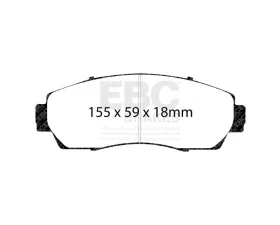 EBC Brakes Brake Pad Disc Rotor Kit DP61743 + RK7857 for Honda CR-V 2.0 2020-2023