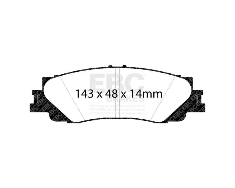 EBC Brake Pad Disc Rotor Kit DP62461 + RK7841 Ford | Lincoln 2021-2025 - S14KR1223