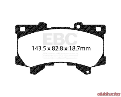 EBC Brakes Brake Pad Disc Rotor Kit ED92460 + USR7840 for Lexus Toyota 2022-2025 - S15KF1261