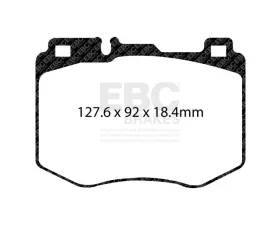 EBC Brakes Brake Pad Disc Rotor Kit UD1796 + RK2173XD for 2015 Mercedes-Benz C300 W205 2.0