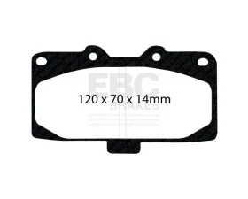 EBC Brakes Brake Pad Disc Rotor Kit UD647 + RK695 for Nissan 300ZX 1989-1997