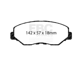 EBC Brakes Brake Pad Disc Rotor Kit UD914 + RK1473 for Acura Honda 2005-2015