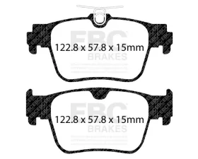 EBC Brakes Brake Pad Disc Rotor Kit UD2433 + RK7422 for Volkswagen GTi Mk8 2.0 2022-2023