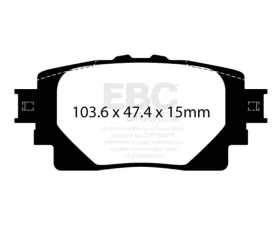 EBC Brakes Brake Pad Disc Rotor Kit UD2305 + RK7872 for 2020-2023 Toyota Highlander 2.5 | 3.5