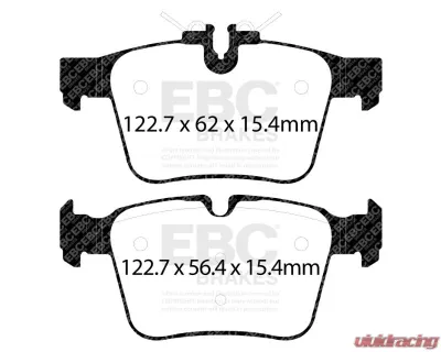 EBC Brake Pad Disc Rotor Full Kit UD1796 + RK2173XD + UD1795 + RK2175 Mercedes-Benz C300 W205 2.0 2015 - S20K2267