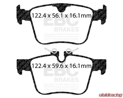 EBC Brakes Brake Pad Disc Rotor Full Kit for Land Rover Discovery Sport 2018-2020 - S20K2333